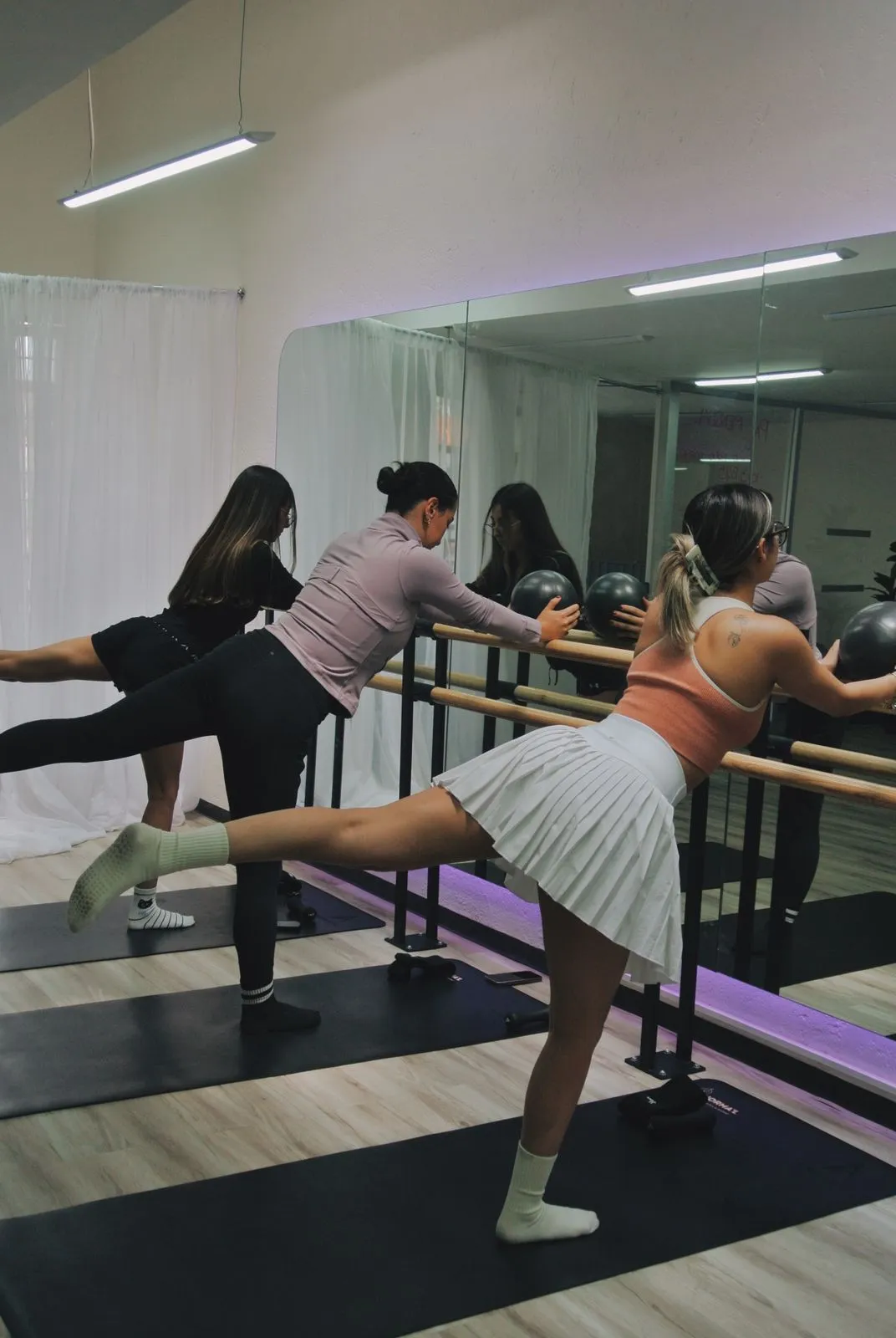 Clase de Barré en el estudio.